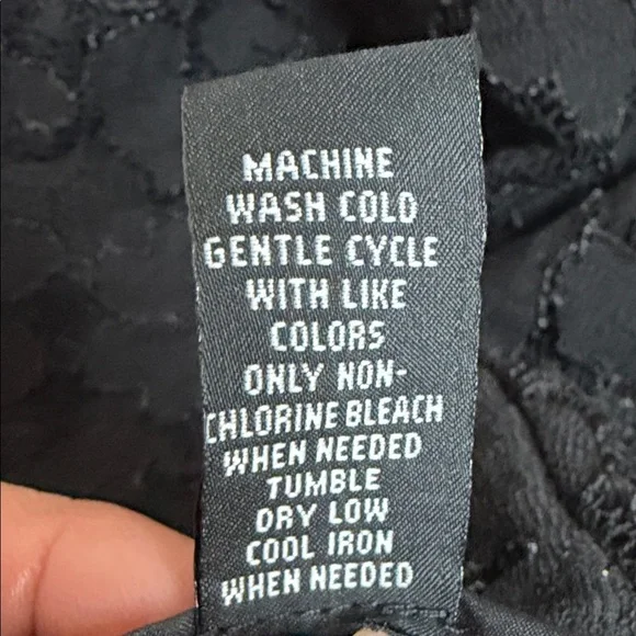 INC Elegant Black Lace Turtleneck Women's Top size XS - Picture 7 of 8